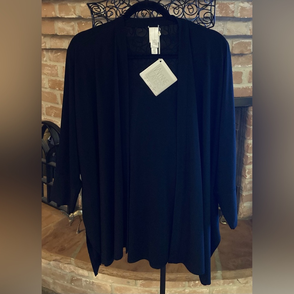 WynneLayers Black Long Sleeve Cardigan